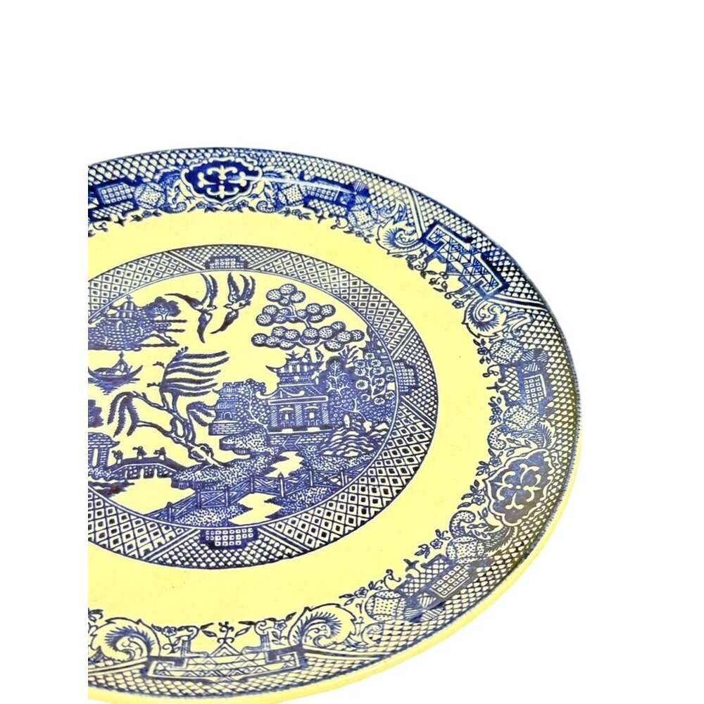 Luncheon Side Plate Vintage Blue Willow Ware Homer Laughlin Chinosiere Replaceme - Picture 11 of 16